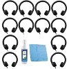 Hamilton Buhl Flex Stereo Foam Headphones (Black, 12-Pack) - 4 of 4