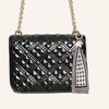 Unique Bargains Pearl Scarf Plaid Print Handbag Charm 1 Pc - 2 of 4