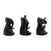Sagebrook Home Set of 3 Polyresin Yoga Elephant Figurines - Contemporary Table Decor For Home, Office, Yoga Studio, Spa - 3 of 4