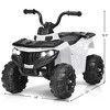 Costway Kids Ride On ATV Quad 4 Wheeler Electric Toy Car 6V Battery Power Led Lights - 2 of 4