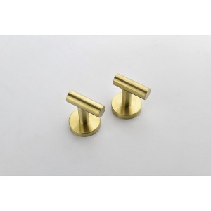 6-Piece SUS304 Stainless Steel Brushed Gold Bathroom Hardware Kit Towel Bar, Hooks, Toilet Paper Holder - 1 of 1
