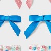 Girls' 6pk Ribbon Bow Hair Clip Set - Cat & Jack™ Pink/Blue - 4 of 4