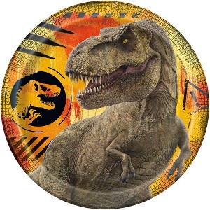 Jurassic World 3 7" 8ct Paper Party Snack Plates - 1 of 3