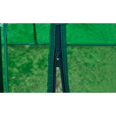 Large Green Transparent PVC Greenhouse with Steel Frame