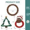 Silicone Christmas Teether Ring Toy for Baby, BPA Free Soothing Teething Relief Toy for Infant & Toddlers 0-18 Months, Perfect Christmas Gift for Baby - 3 of 4