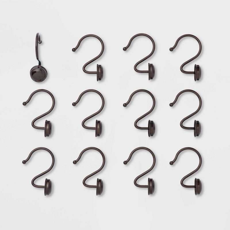 Rust Proof Button Shower Hook - Threshold™, 3 of 6