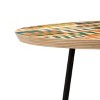 Gigi Rosado Pastel Mosaic Side Round Table - Deny Designs - image 3 of 4