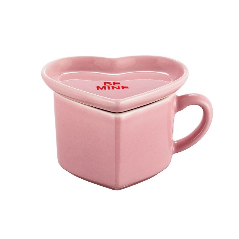 Miss Valentine Ceramic Candy Heart Mug & Saucer, 2 of 6
