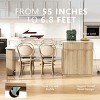 82.6" Kitchen Island with Extendable Dining Table, Power Outlet & Double-Sided Storage, Modern Dining Island-3irtyhousy - 2 of 4