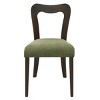Upholstered Dining Chair Set of 2 Modern Contemporary with Rubberwood Frame & Open Back for Dining Room Kitchen-Baofuwish - 3 of 4