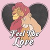 Girl's Lion King Simba and Nala Feel The Love T-Shirt - image 2 of 4