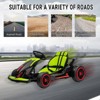 24V Kids Go Kart, Powerful Drift Kart with Dual 150W Motors, High Speed Electric Outdoor Ride On Toy, Battery Powered Ride On Racing Car with Music - 3 of 4