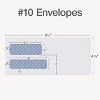 Quality Park Reveal-N-Seal Self Seal Security Tinted #10 Double Window Envelope 4 1/8" x 9 1/2" - 2 of 4