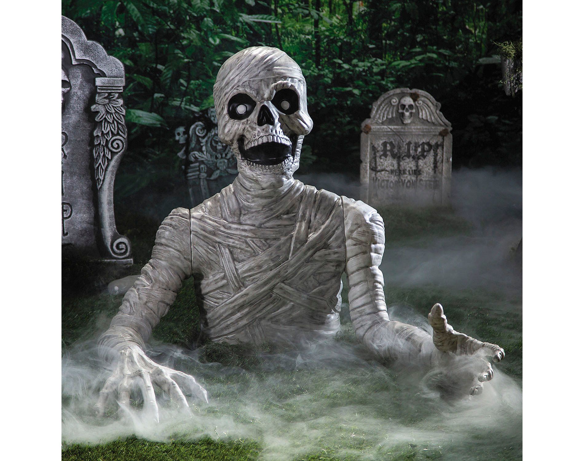 Morris Costumes 35" Groundbreaker Reaching Mummy Halloween Decoration