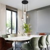 LNC Auisre Modern Kitchen Island Pendant Lights, Polisehd Gold with Seeded Glass Shade,1/3Light,5.5in/15.5in - 4 of 4