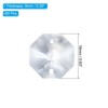Unique Bargains Crystal Pendants Octagon Beads for DIY Lamp Arts Crafts Decoration 60 Pcs - 2 of 4