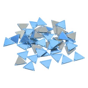 Unique Bargains Flat Back Sew on Acrylic Irregular Mirrored Beads for Evening Dresses Cloth 50 Pcs - 1 of 4