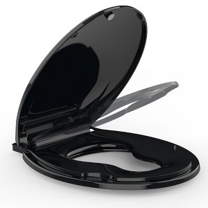 Toilet Seat, Soft Close Lid, Slow Close Noiseless Design, American Standard Compatible - 1 of 4