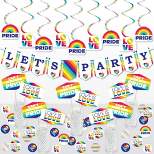 Big Dot of Happiness Love is Love - Pride - Rainbow Party Supplies Decoration Kit - Decor Galore Party Pack - 51 Pieces