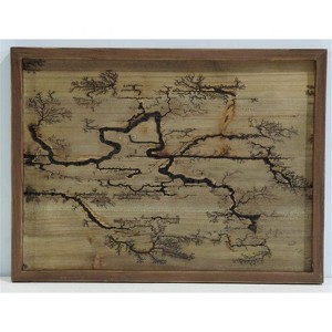 TX USA Corporation Rectangle Lichtenburg Wood Burning Wall Art with Keyhole Hangers - Brown - 1 of 1