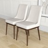 Christopher Knight Home Galbraith Mid-Century Modern Solid Wood and Fabric Upholstered Dining Chair(Set of 2) - 2 of 4