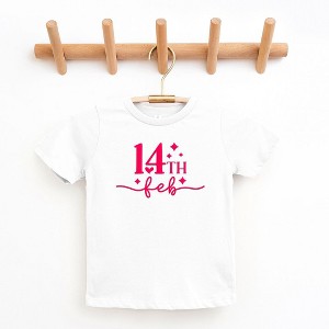The Juniper Shop 14th Feb Stars Puff Print Toddler Short Sleeve Tee - 1 of 3