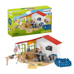 SCHLEICH Farm World Vet Visit to the Farm 12-piece Educational Playset for Kids 