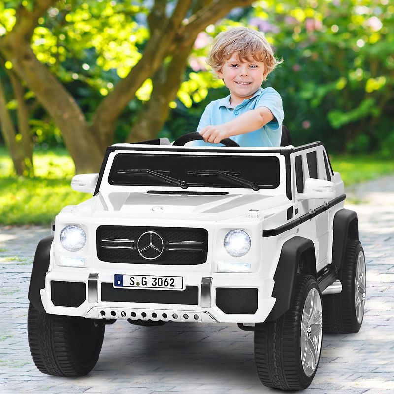 Costway Mercedes Benz 12V Electric Kids Ride On Car  RC Remote Control W/Trunk, 2 of 11