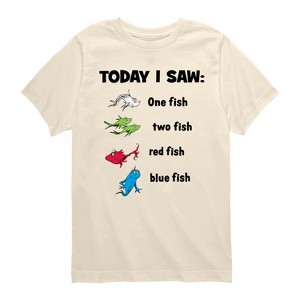 Boys' - Dr. Seuss - Today Saw One Fish Short Sleeve Graphic T-Shirt - 1 of 4