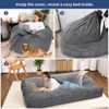 Convertible Bean Bag Chair Bed, Giant Corduroy Beanbag for Adults, Transforms from Chair to Mattress, Large Floor Sofa with Washable Cover - 4 of 4