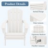 Hyleory HDPE Folding Adirondack Chair  – Weather-Resistant Outdoor Lounge Chair - 3 of 4