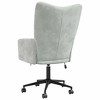 CLIHOME Plush Padding Office Chair with Chrome Base,Adjustable Height Swivel Ergonomic Computer Chair for Living Room, Study Room - 4 of 4