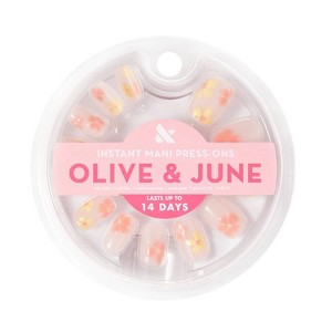Olive & June Press-On Fake Nails - Blooming Floral - 42ct - 1 of 4