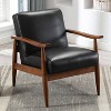 Comfort Pointe Austin Leather Gel Wooden Base Accent Chair - 2 of 4