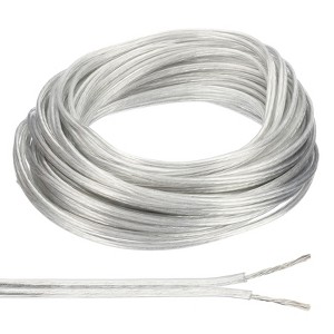 Unique Bargains Tinned Copper Insulated Heat Resistant PVC Covered 300V SPT-1 Round Wire 18AWG - 1 of 4