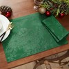 Elrene Poinsettia Elegance Jacquard Holiday Placemat - 13" x 19" - Elrene Home Fashions - 2 of 4