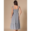 INSPIRE CHIC Women's Sleeveless Square Neck Tiered Hem Smocked Maxi Dress - 3 of 4