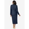Jessica London Women's Plus Size 2-Piece Stretch Crepe Single-Breasted Skirt Suit - 3 of 4
