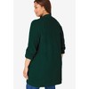 Woman Within Plus Size Button-Front Shaker Cardigan - 3 of 4
