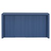Acacia Wood Veneer Simple Entryway Table with Wavy Design Suitable for Study Entryway Hallway Living Room Foyer - 2 of 3