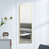 Full Length Mirror, Wall Mounted/ Floor Standing Dressing Mirror, Make Up Mirror With Wooden Frame For Bathroom - 4 of 4