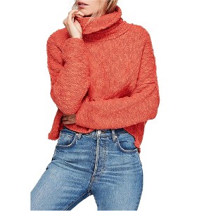 Free People Womens Big Easy Cowl Neck Pullover Sweater - 1 of 1