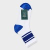 Women's Game Day Varsity Stripe Ribbed Cushioned Mid Crew Socks - Wild Fable™ - 2 of 3