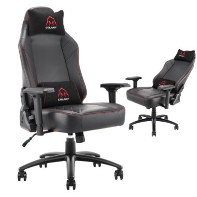 Vynxaria Big and Tall Gaming Chair 400lbs Ergonomic PC Gamer Chair, Sweat-Proof PU Leather, Wide Seat (20.87W")