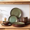 Itopfox 24-Piece Dinnerware Set for 8, Modern Stoneware Plates and Bowls, Perfect for Family Gatherings & Holiday Celebrations, Easy Cleaning, Brown - 3 of 4