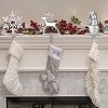 6 Christmas Stocking Holders for Mantle Snowman Santa Reindeer Christmas Hooks Hangers - 2 of 4
