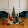 Artificial Topiary Trees, Fake Cedar Trees - Set of 2 Potted Faux Cypress Evergreen Plants, Outdoor/Indoor for Front Porch, Home, Office Decor - 2 of 4