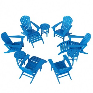 WestinTrends Dylan HDPE Outdoor Patio Adirondack Chair (12-Piece Set) - 1 of 4