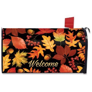 Briarwood Lane Fall Mailbox Cover  - Standard Size - Fall Leaves & Acorns Welcome For Fall Mailbox Cover - 1 of 3