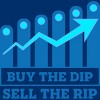 Men's Design By Humans Buy The Dip Sell The Rip By MadderTees T-Shirt - 2 of 2